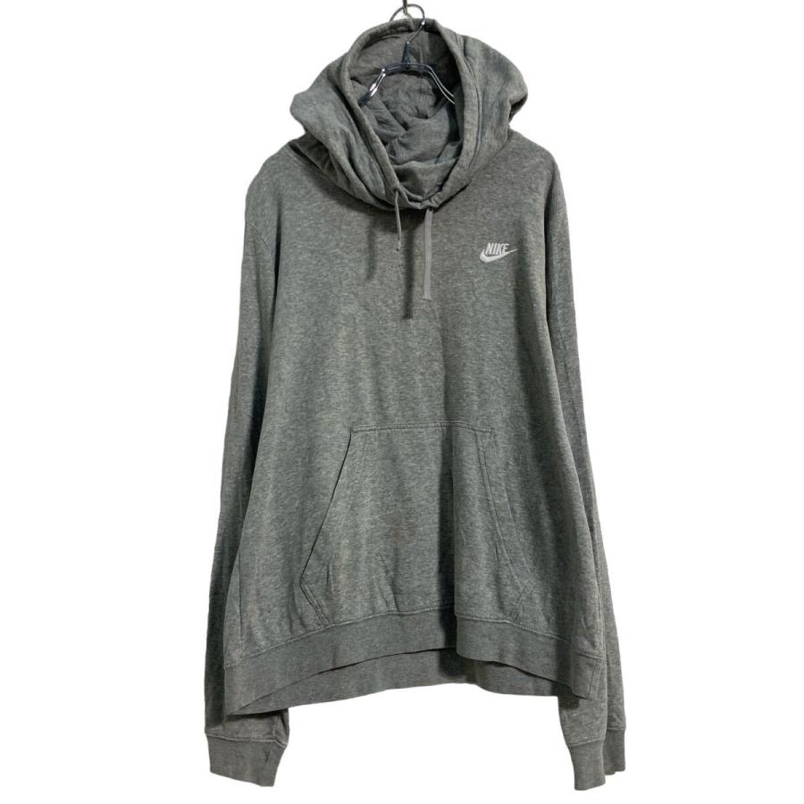NIKE ナイキ センターロゴ スウェット パーカー NIKE ロゴ スウェット パーカー XL グレー ナイキ プルオーバー ビッグ