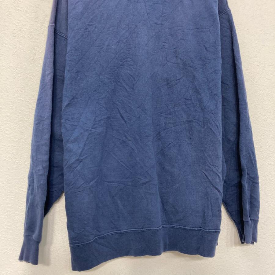 Hanes プリント スウェット パーカー ヘインズ L ネイビー プル