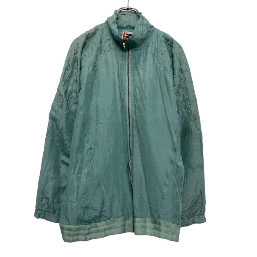 EVR ナイロン ジャケット L グリーン ラグラン ブルゾン フルジップ