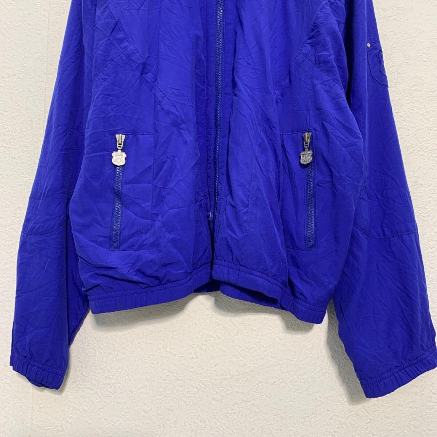 Kaelin ジップアップ ジャケット M ブルー 袖ロゴ ポリエステル