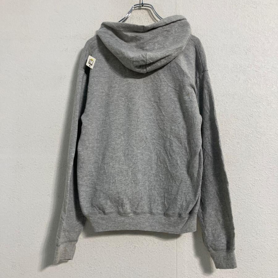 Hanes ロゴ スウェット パーカー S グレー ヘインズ ジップアップ 古着