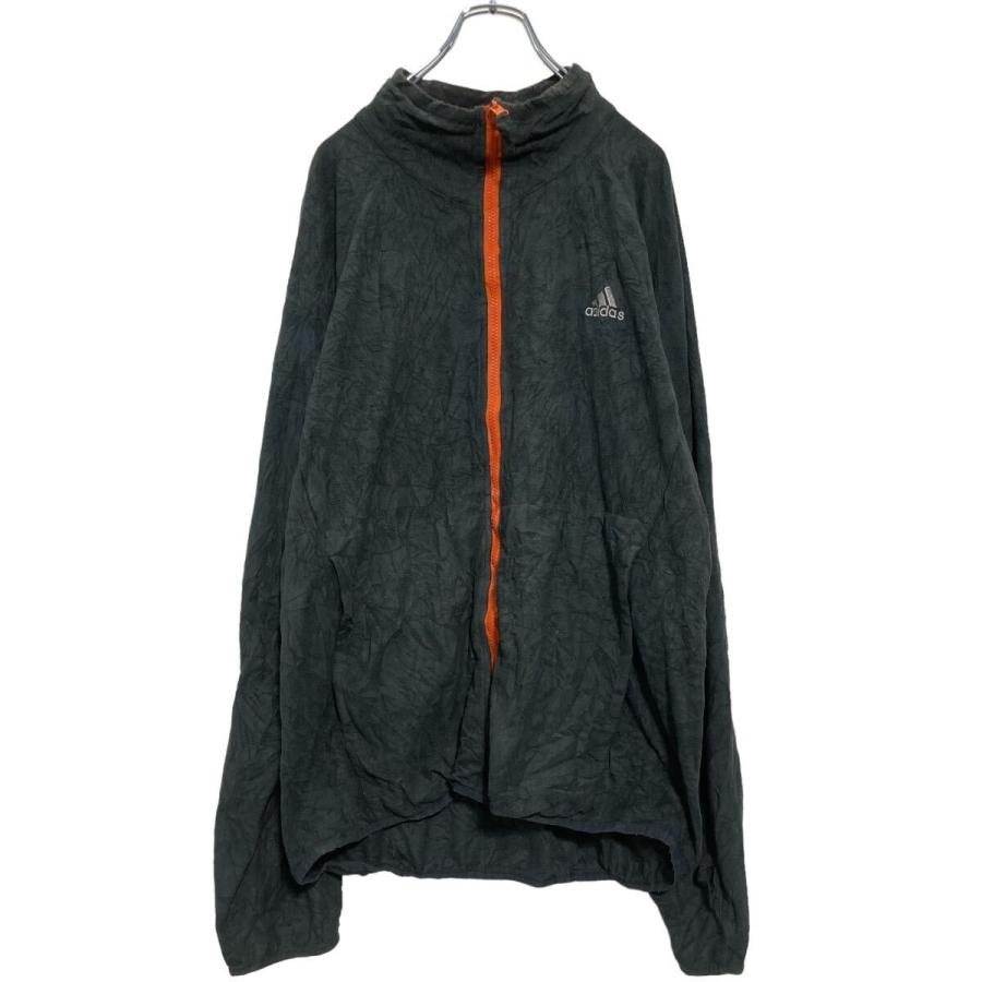 adidas ジップアップ フリースジャケット L ダークグレー アディダス 