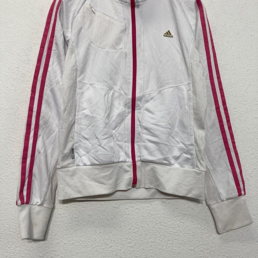 adidas ピンク ジップアップジャージ S adidas ピンク ジップアップジャージ S