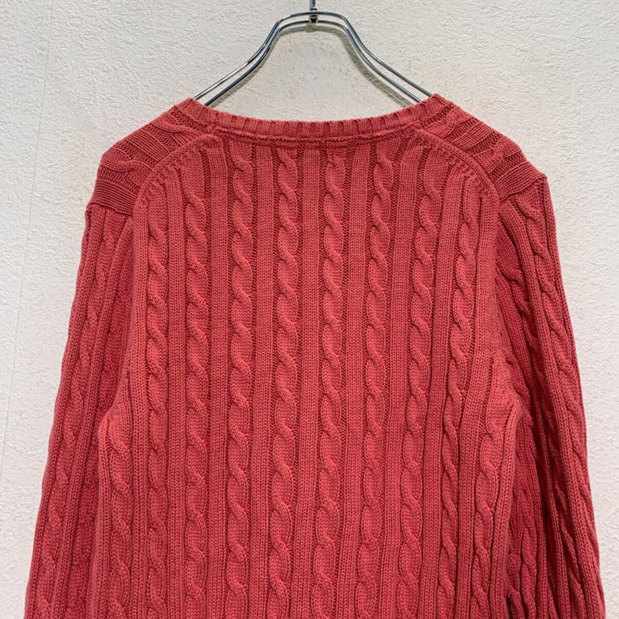 L.L.Bean コットン ケーブルニット セーター M レディース ピンク