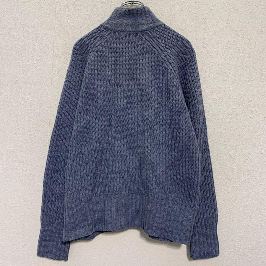 L.L.Bean ジップアップ ケーブルニット セーター XL〜 ブルーグレー