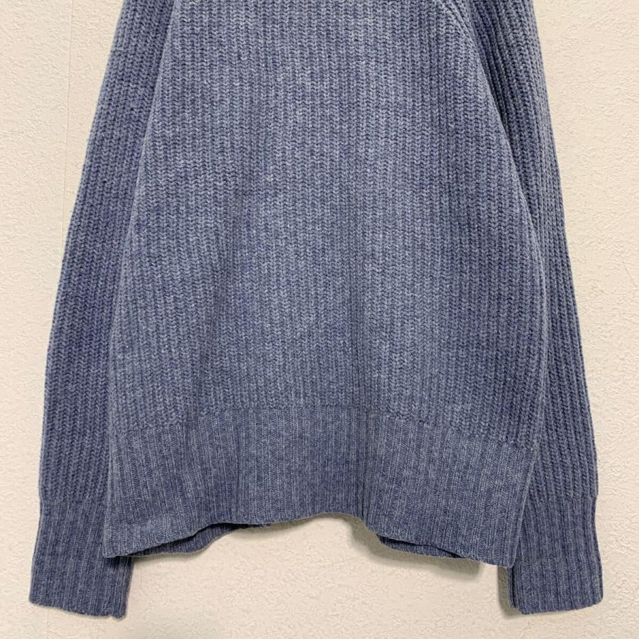 L.L.Bean ジップアップ ケーブルニット セーター XL〜 ブルーグレー