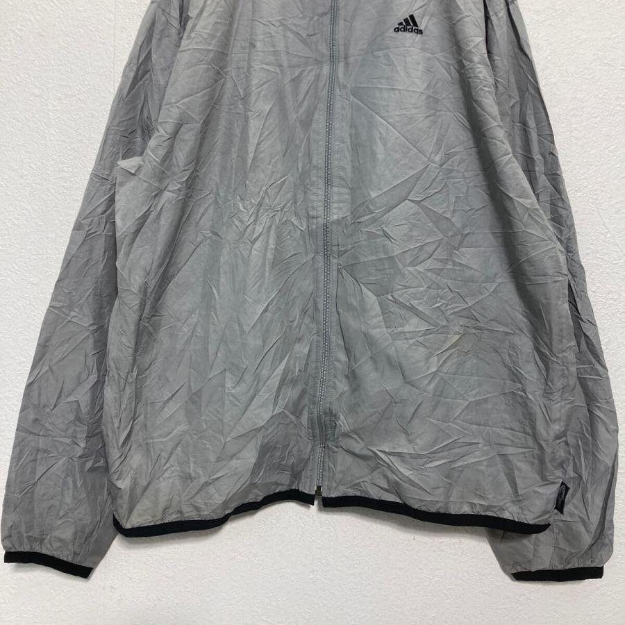 adidas ジップアップ ナイロンジャケット M グレー アディダス ワン