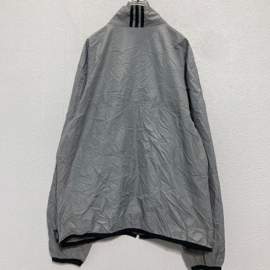 adidas ジップアップ ナイロンジャケット M グレー アディダス ワン