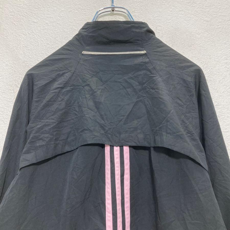 adidas ジップアップ ナイロンジャケット M レディース ブラック
