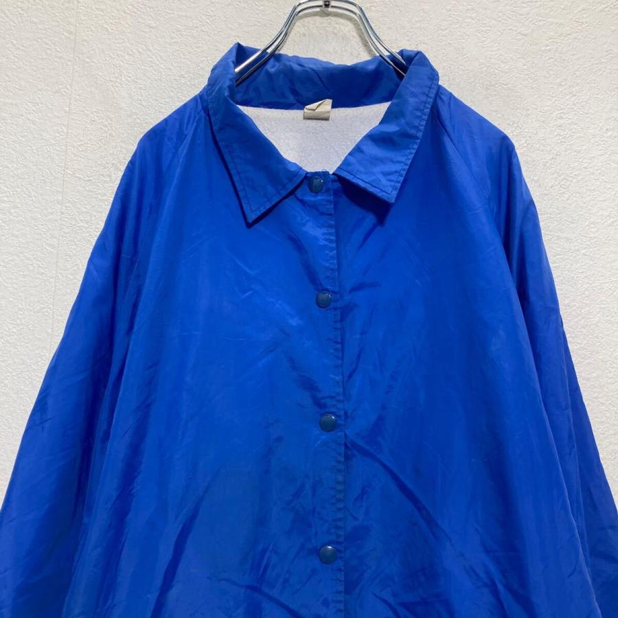 ナイロン コーチジャケット 2XL〜 ブルー ビッグサイズ USA製 アメカジ 