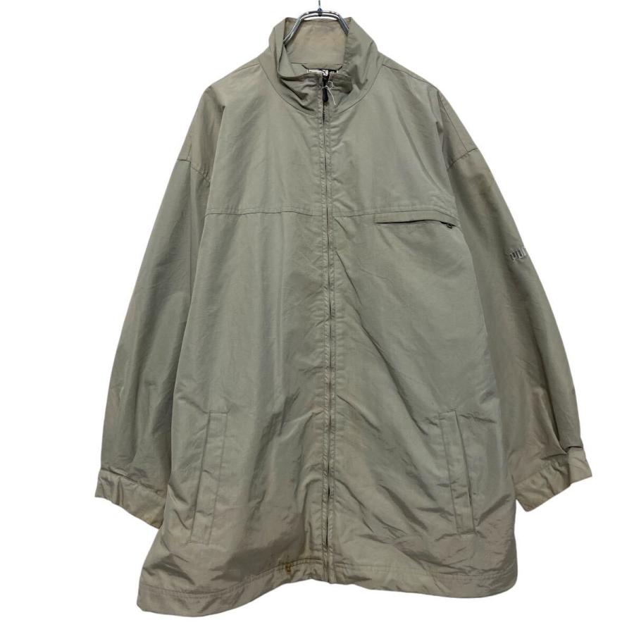 PUMA ナイロン ジャケット プーマ XL ベージュ ビッグサイズ 古着卸