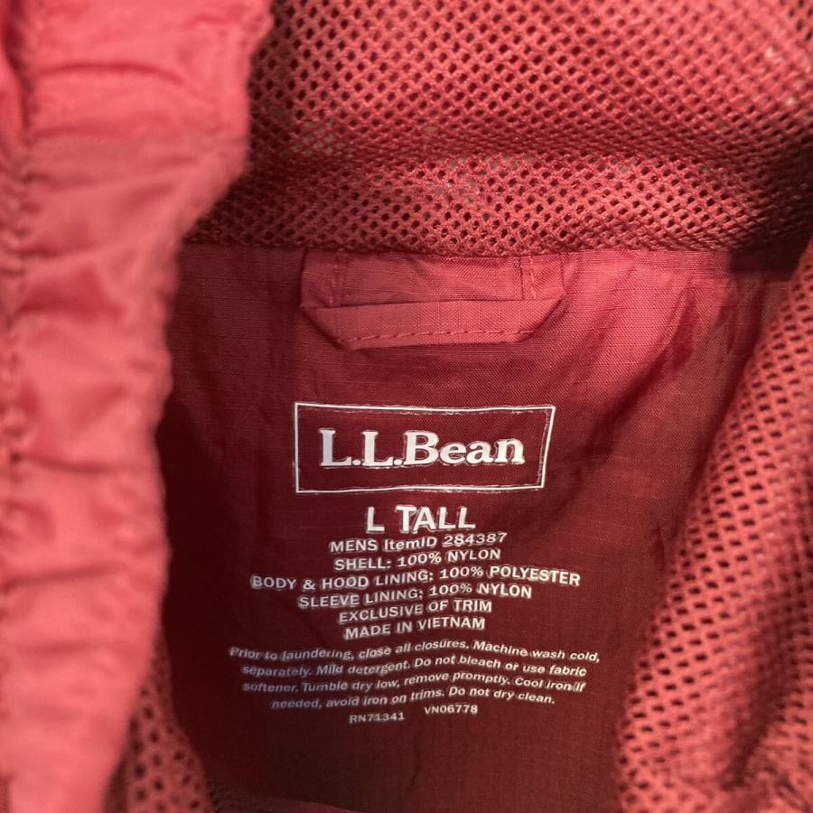 廃盤！70s L.L. Bean USA ナイロンジャケット バーガンディ　L L.L.Bean ナイロン ジャケット エルエルビーン L ボルドー フルジップ