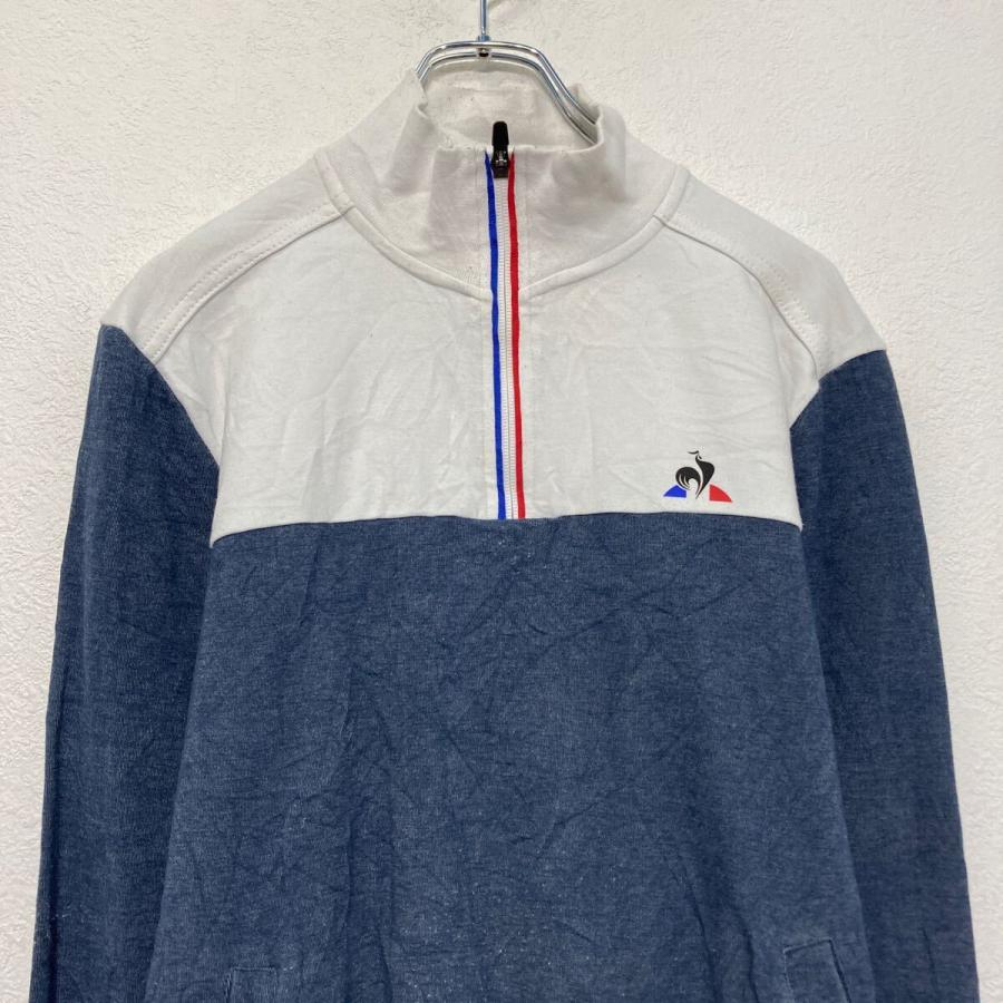 le coq sportif プリント スウェット トレーナー M ホワイト ハーフ 