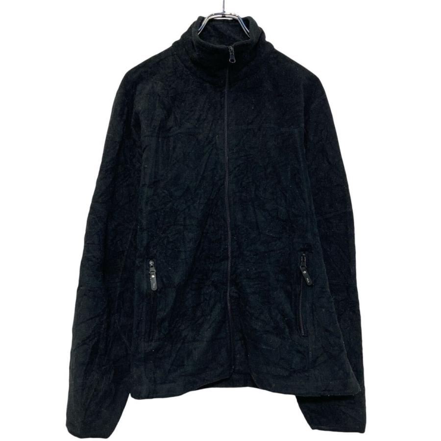 ［古着屋様用商品］新品：  ブラックジャケット M true north フリース ジャケット M ブラック フルジップ アウトドア