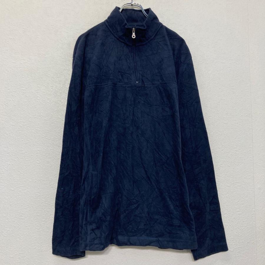 Croft&barrow フリース ジャケット XL ネイビー ビッグサイズ ハーフ 