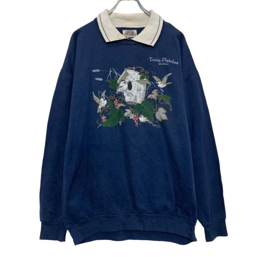 NORTHERN WOODS プリント スウェット トレーナー レディース L