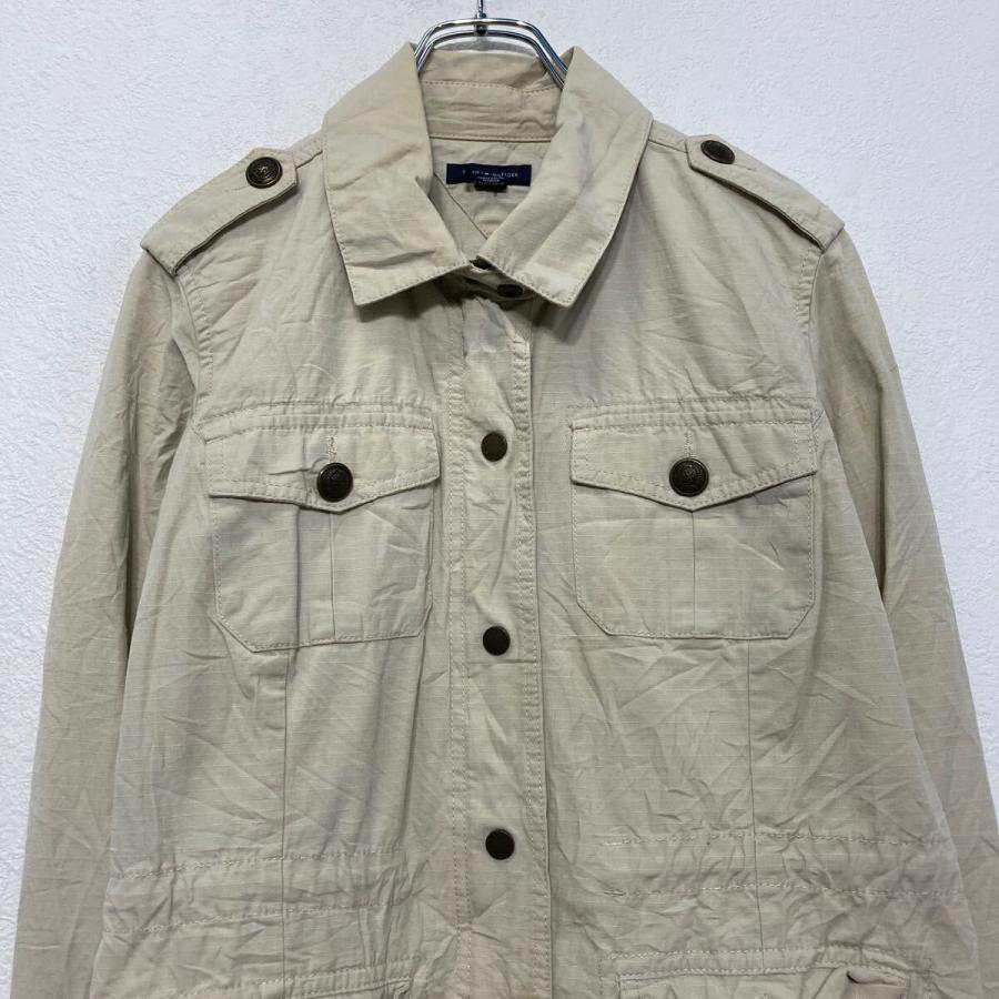 TOMMY HILFIGER ジャケット トミーフィルフィガー L ベージュ スナップ 