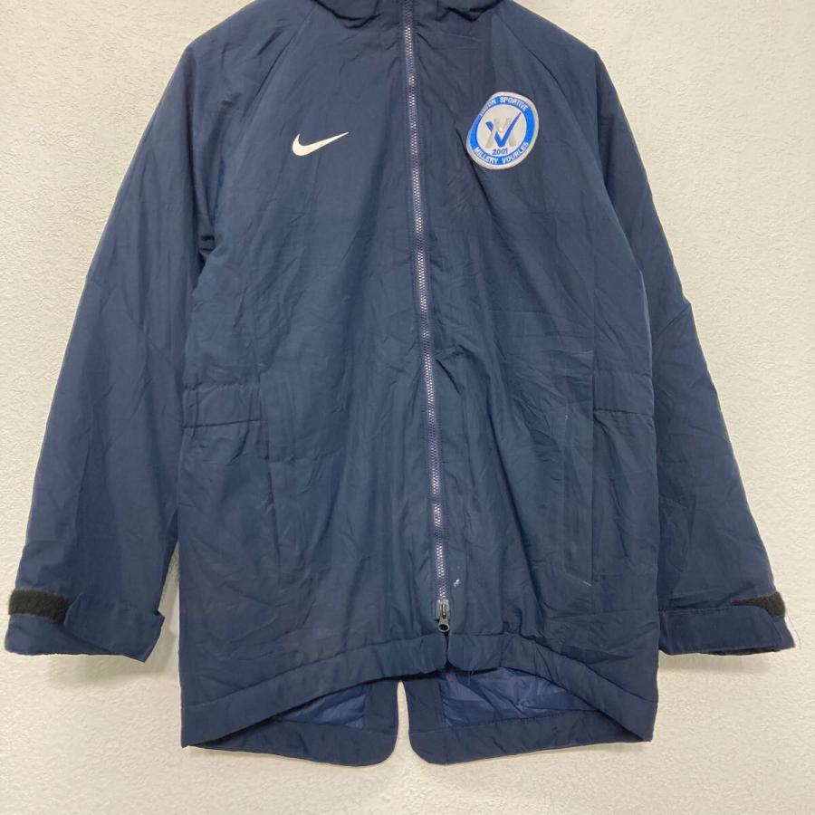 NIKE ダウン ジャケット ナイキ キッズ M ネイビー 中綿 冬 フルジップ
