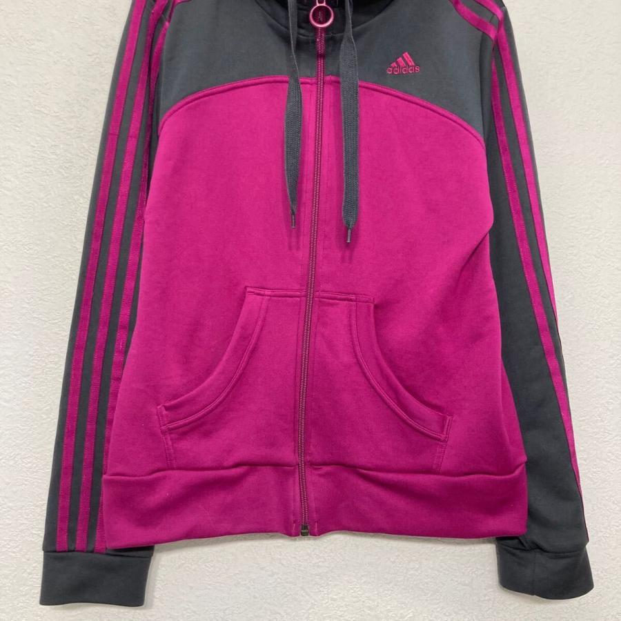 adidas ジャージ アディダス レディース M ピンク フルジップ スポーツ