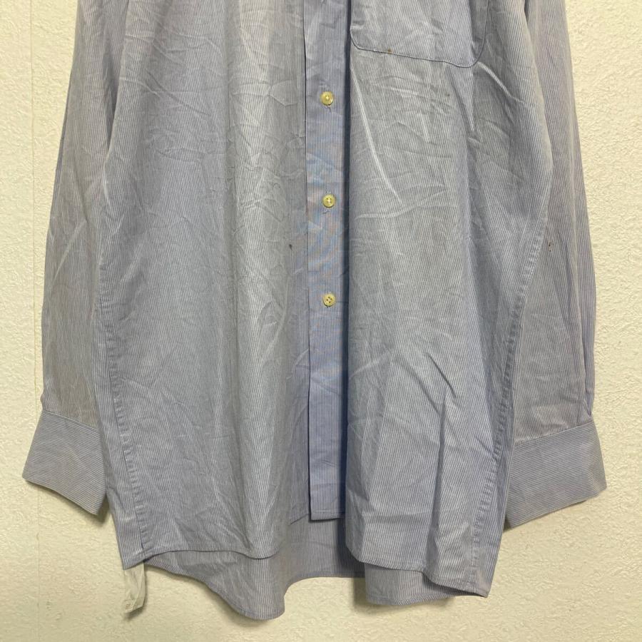 Calvin Klein 長袖 ストライプシャツ M ライトブルー カルバンクライン