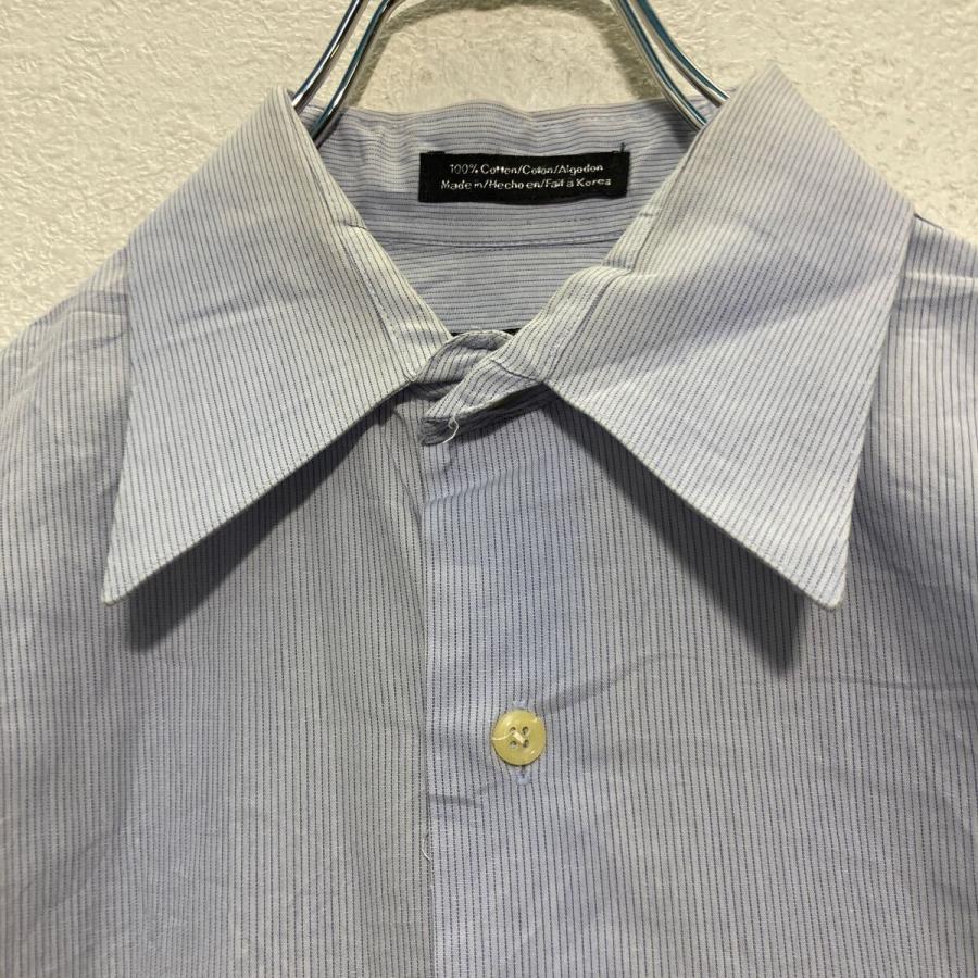 Calvin Klein 長袖 ストライプシャツ M ライトブルー カルバンクライン