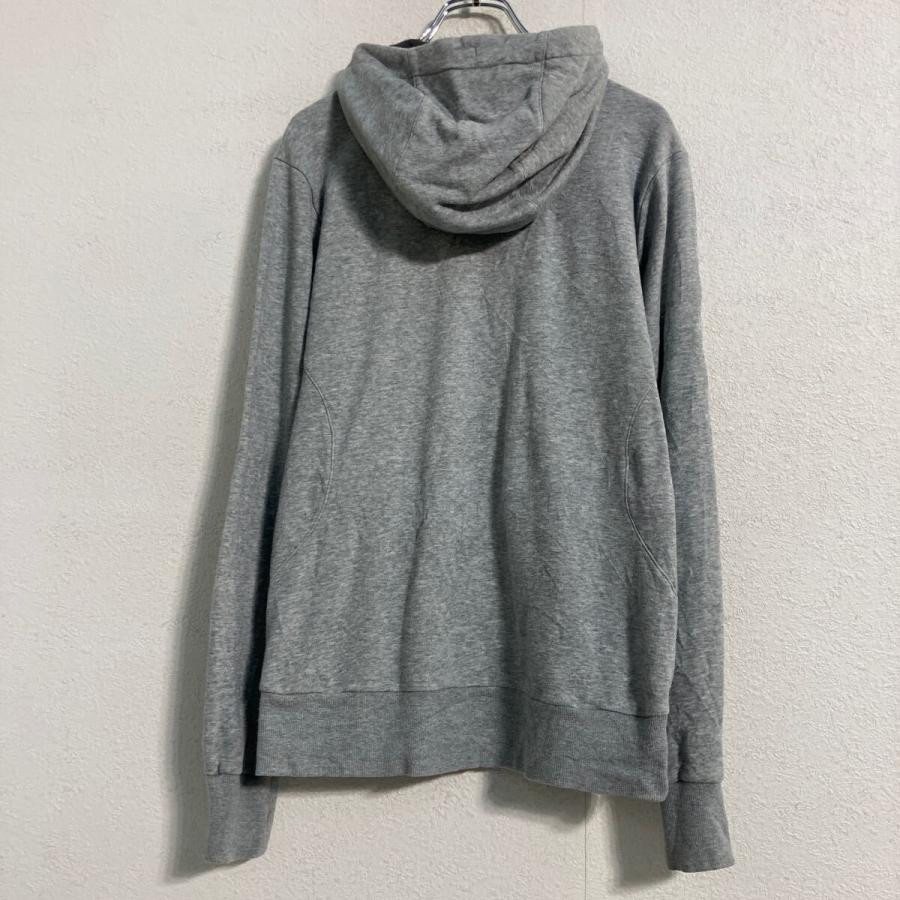 assics ロゴ スウェット パーカー L グレー アシックス ジップアップ