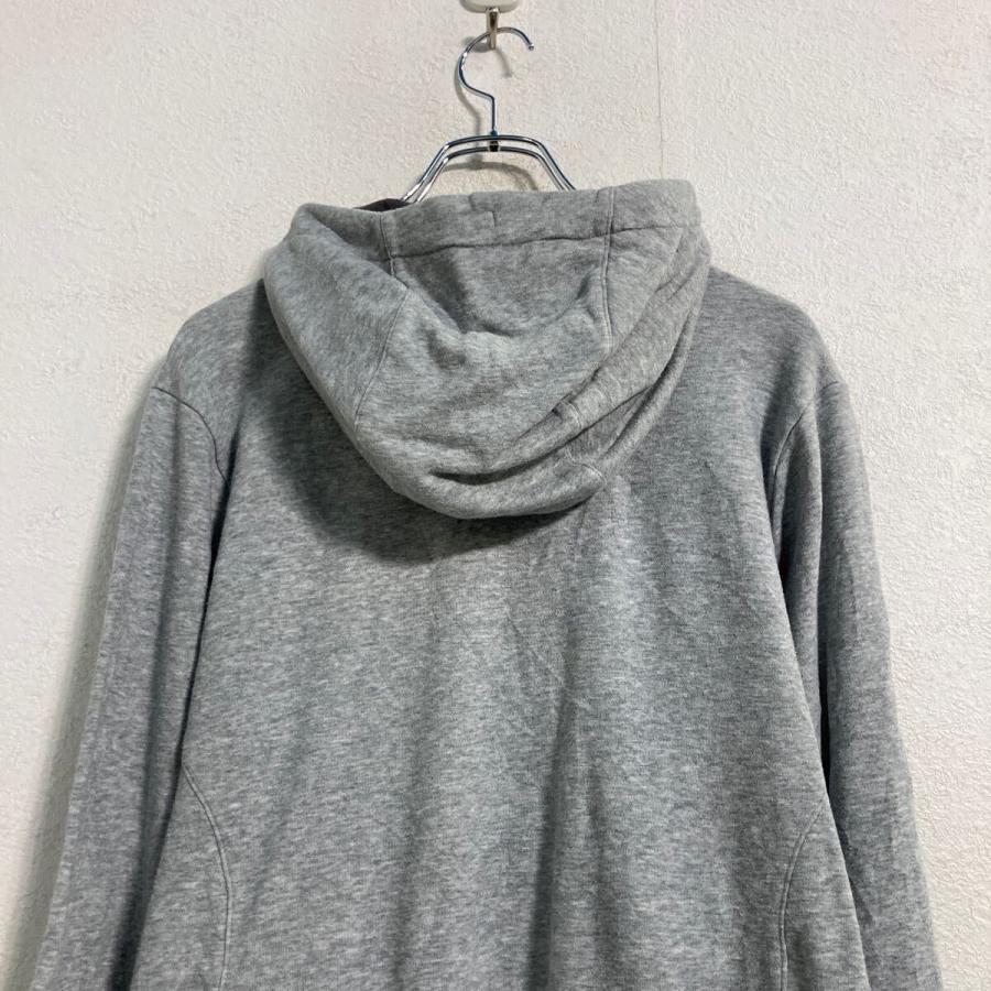 assics ロゴ スウェット パーカー L グレー アシックス ジップアップ