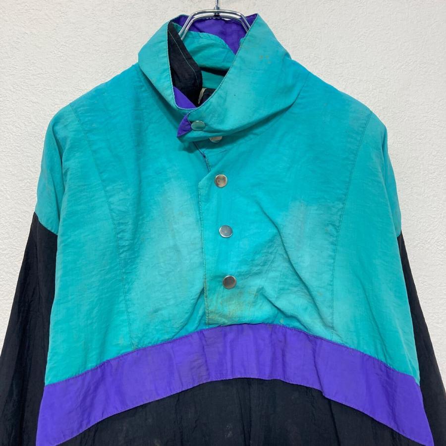 ナイロン ジャケット XL~ ミントグリーン ビッグサイズ スナップボタン