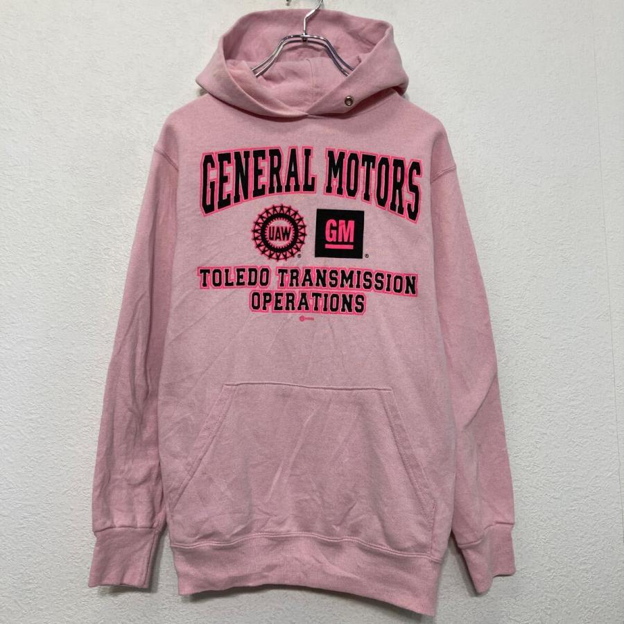 EAGLE USA プリント スウェット パーカー S ピンク プルオーバー 古着