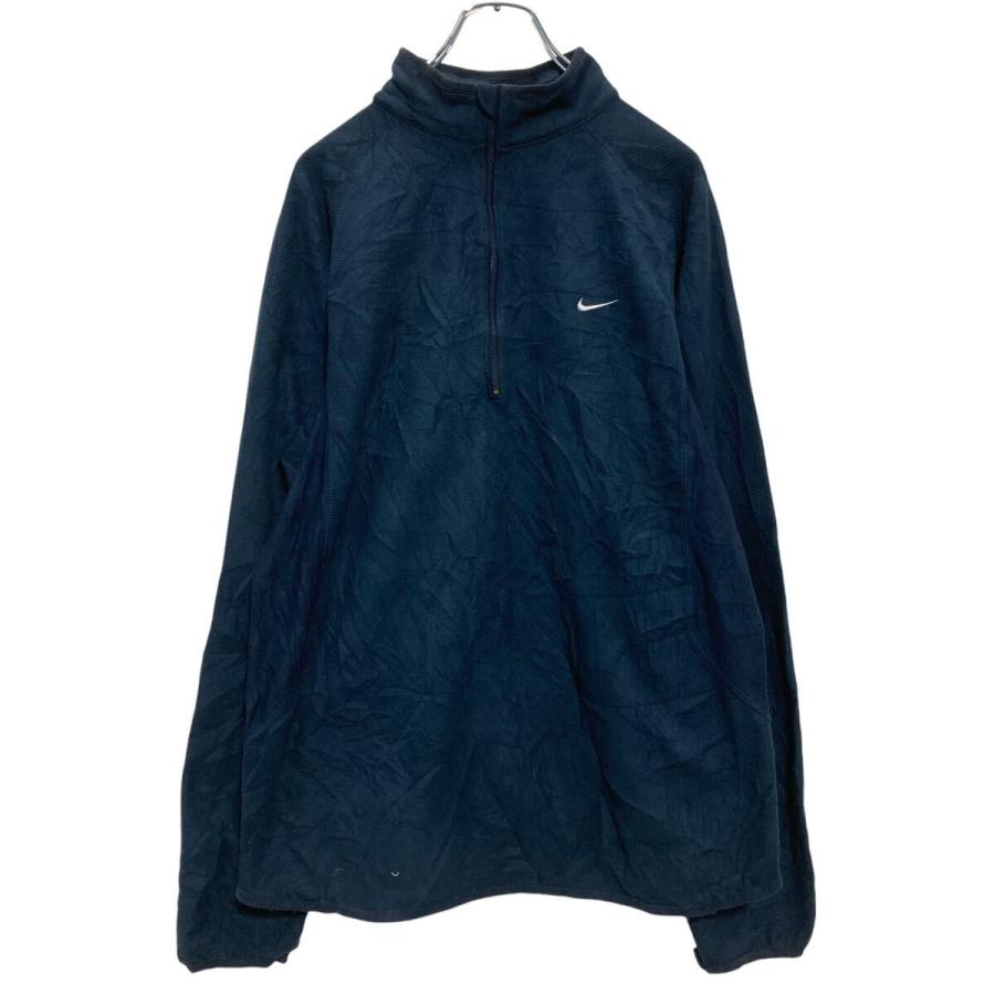 Nike ネイビー ハーフジップジャケット M
