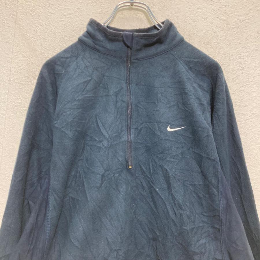 NIKE ハーフジップ フリースジャケット M ネイビー ナイキ アウトドア