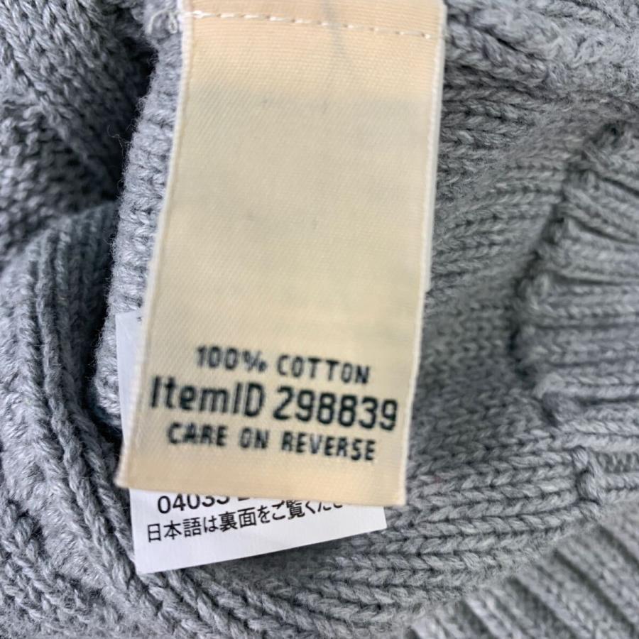 L.L.Bean コットン ケーブルニット セーターM グレー エルエル