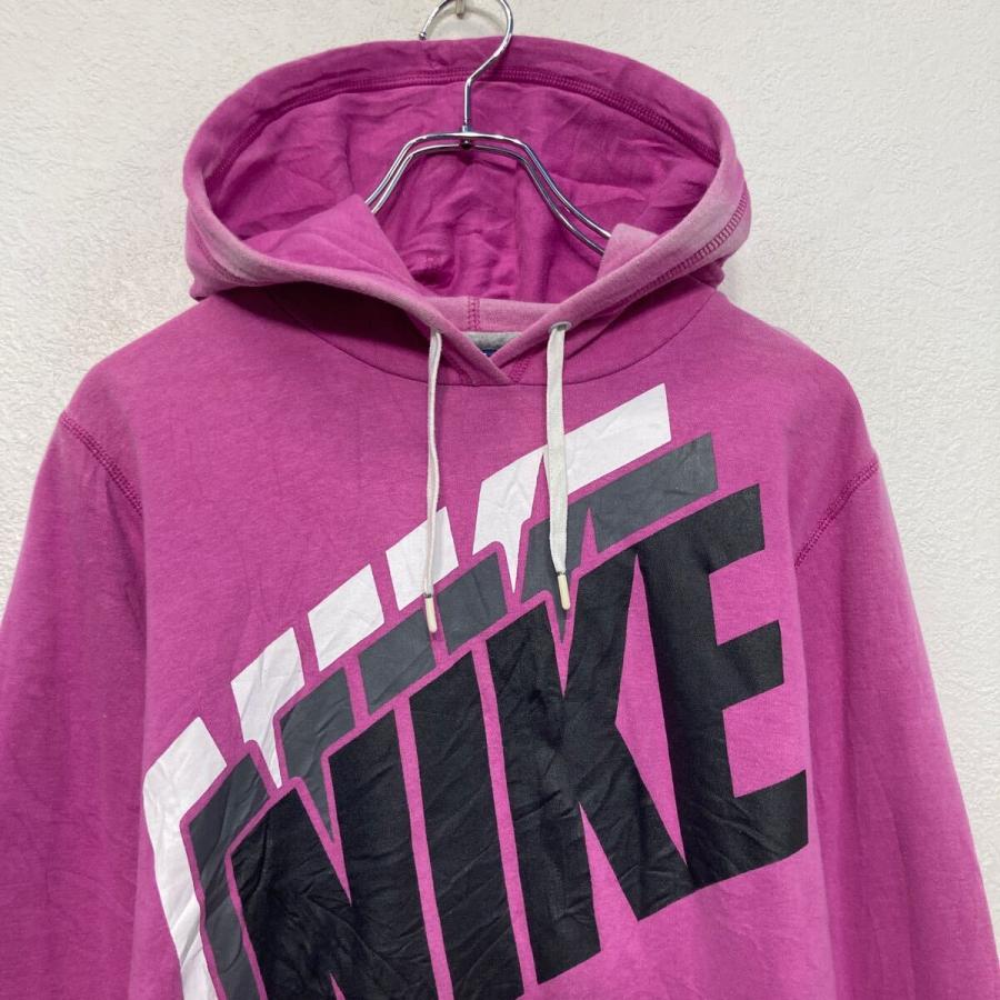 NIKE プリント スウェット パーカー ナイキ レディース XL パープル