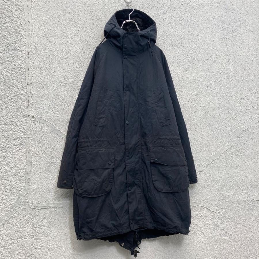 BARBOUR オイルドジャケット 取り外しフード付き Barbour オイルド ジャケット S ブラック バブアー エンジニア