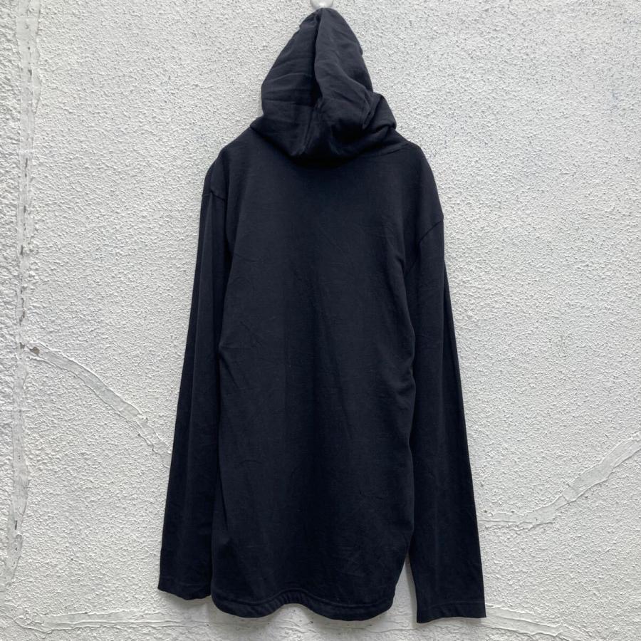 NIKE プリント スウェット パーカー ナイキ S ブラック プルオーバー