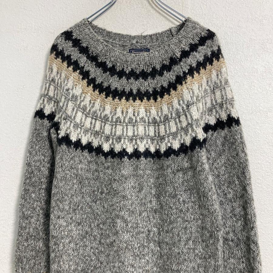 Abercrombie & Fitch ニット セーター ワンピース レディース S グレー 