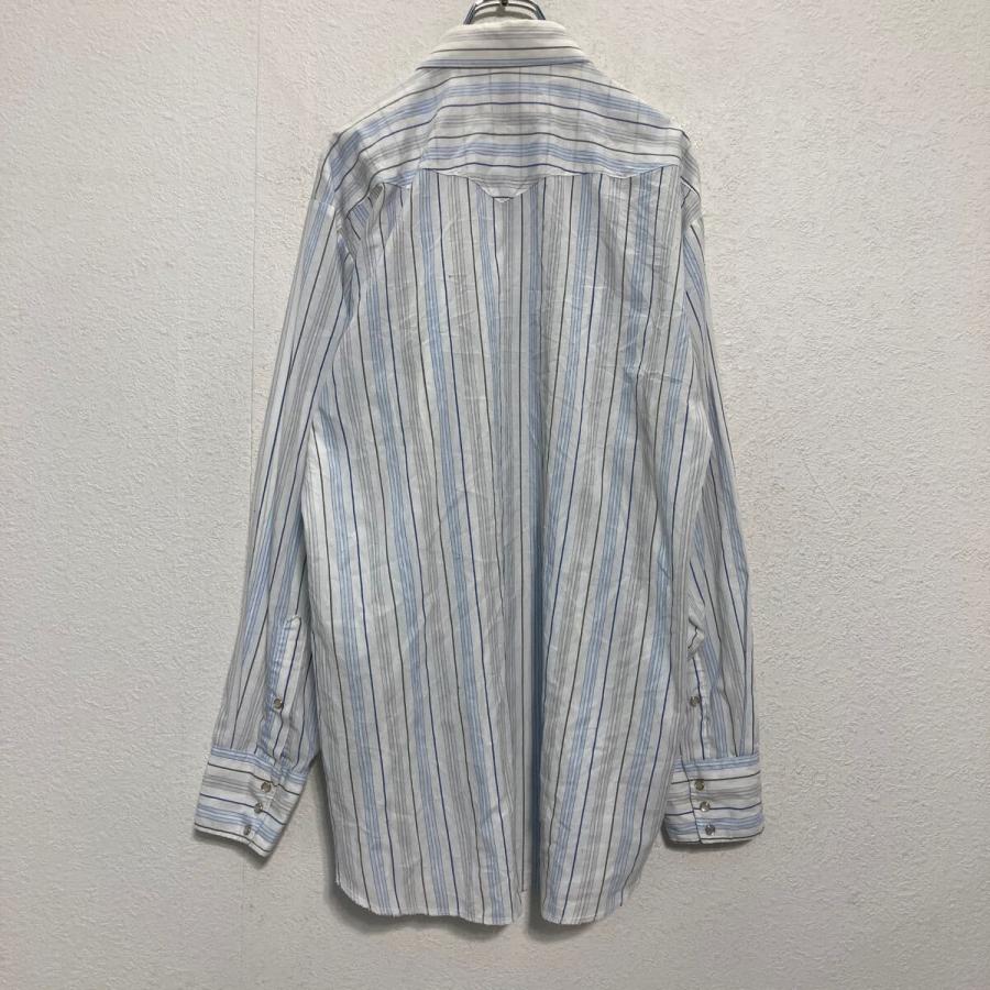 Panhandle Slim 長袖 ストライプ ウエスタンシャツ XL ホワイト