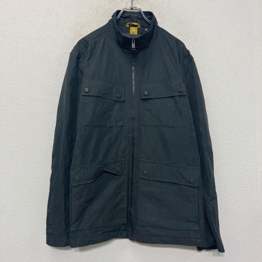 ワーク ジャケット M ブラック フルジップ 古着卸 アメリカ仕入 a609 