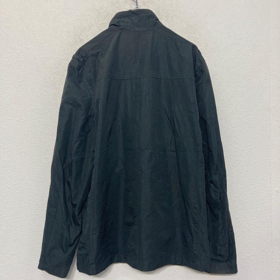 美品 USA古着 ワークジャケット ジップアップブルゾン 黒 L ジャンパー ツイル ワークジャケット メンズ ライトアウター ジップジャケット