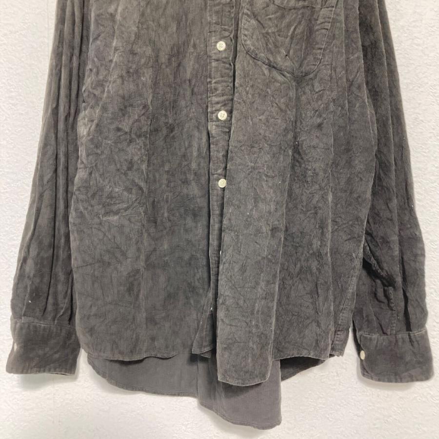 Henry Cotton's 長袖 コーデュロイシャツ XL〜 ブラウン ビッグサイズ