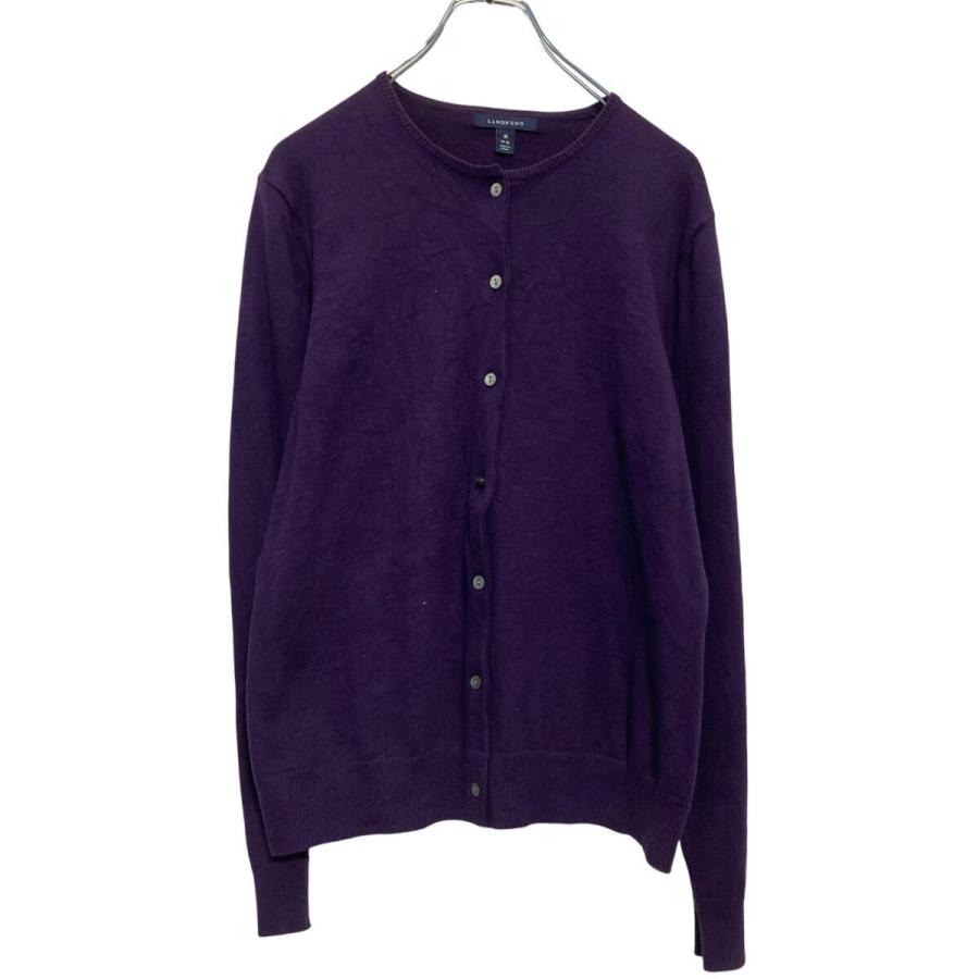 lands'end ランズエンド コットン カーディガン ニット XLサイズ 90s Lands' end cotton knit cardigan | sui & shara