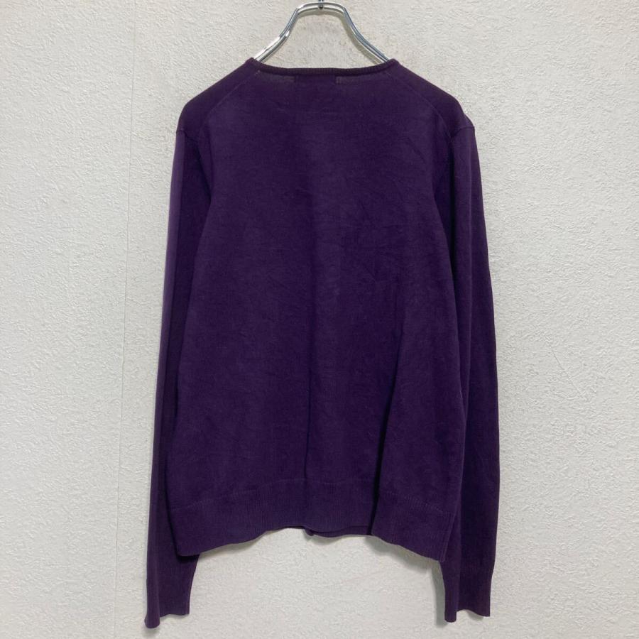 LANDS END コットン混紡 ニット セーター カーディガン M レディース