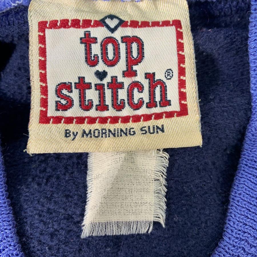 TOP STITCH ロゴスウェット トレーナー L レディース ネイビー