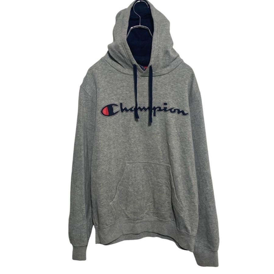 Champion ロゴ スウェット パーカー チャンピオン M グレー プル