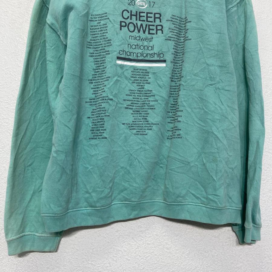 COMFORT COLORS プリント スウェット トレーナー エメラルドグリーン 
