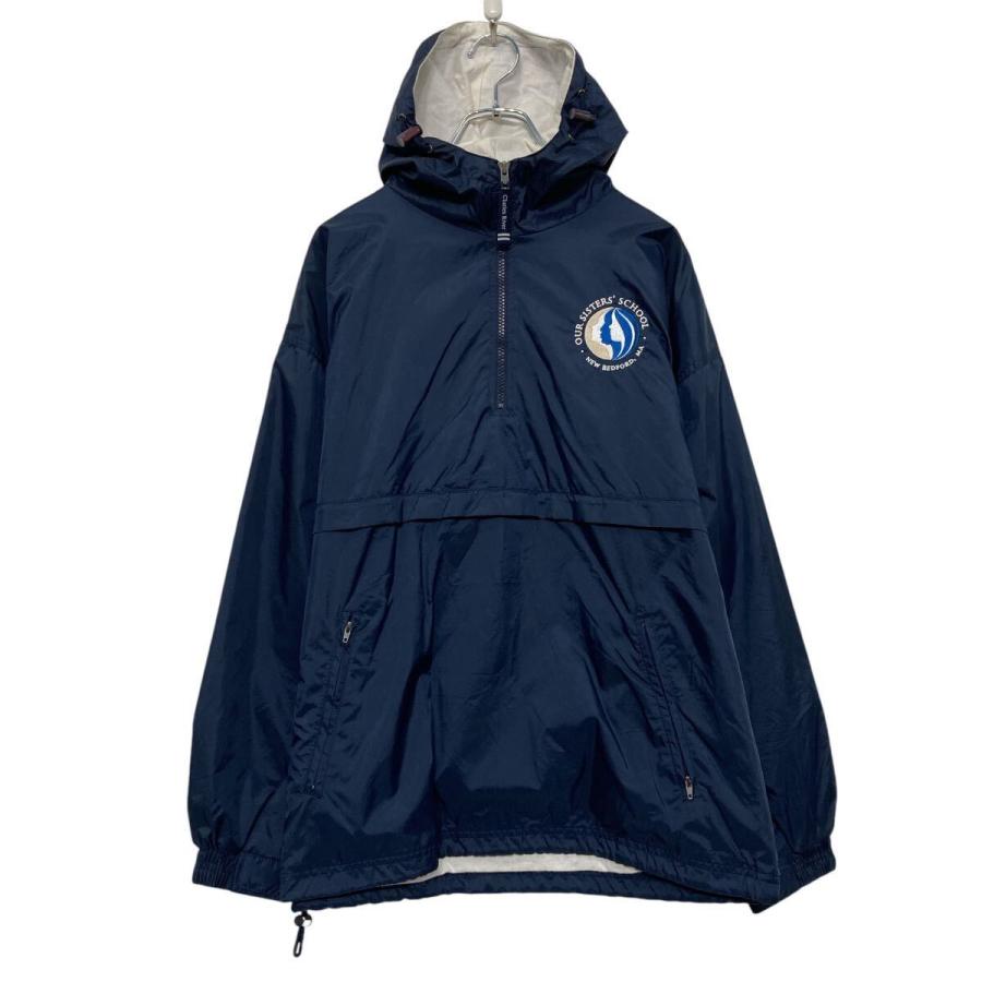 CHARLES RIVER ナイロン ジャケット ブルゾン S ネイビー ハーフ