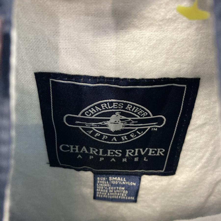 CHARLES RIVER ナイロン ジャケット ブルゾン S ネイビー ハーフジップ