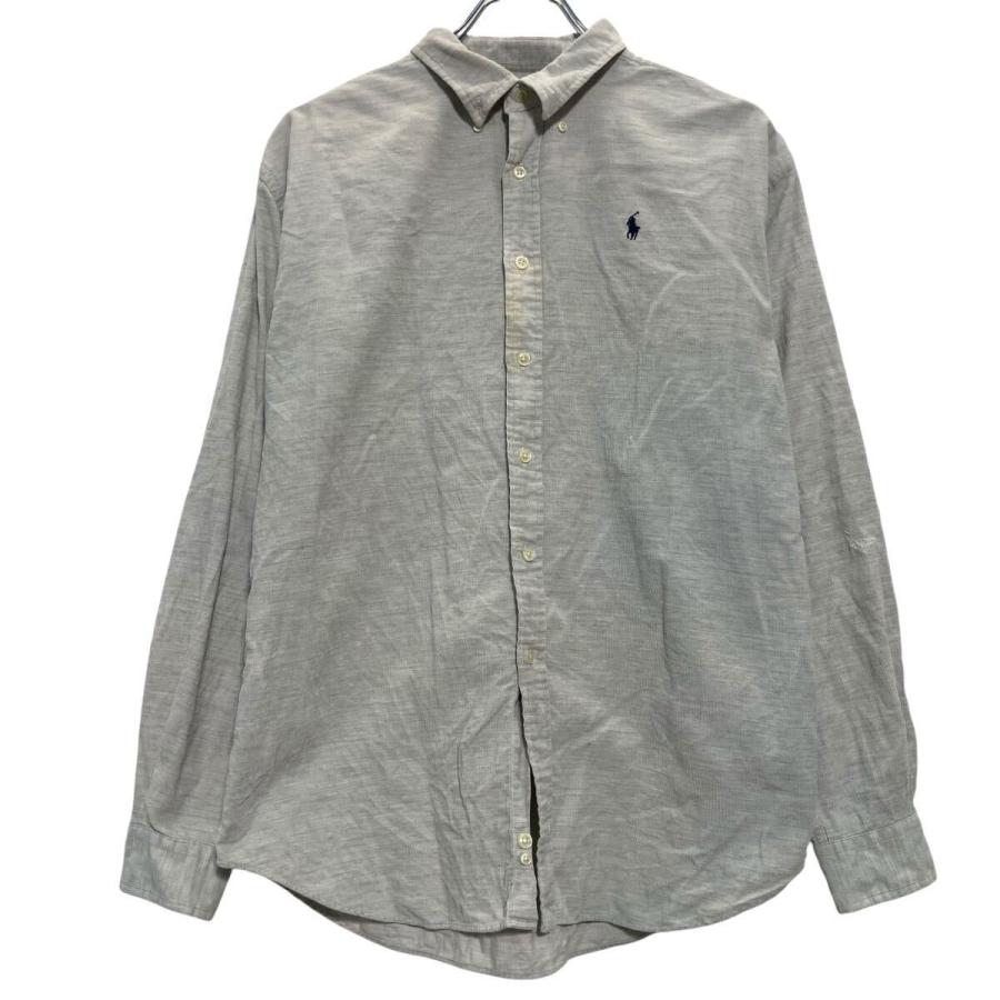 Polo by Ralph Lauren 無地 長袖 シャツ ポロ ラルフローレン XL 