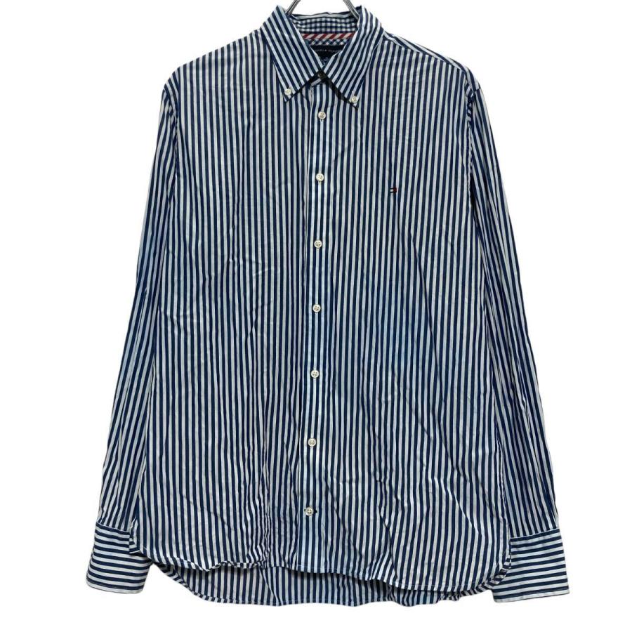 TOMMY HILFIGER ストライプ 長袖 シャツ トミーヒルフィガー M サイズ 