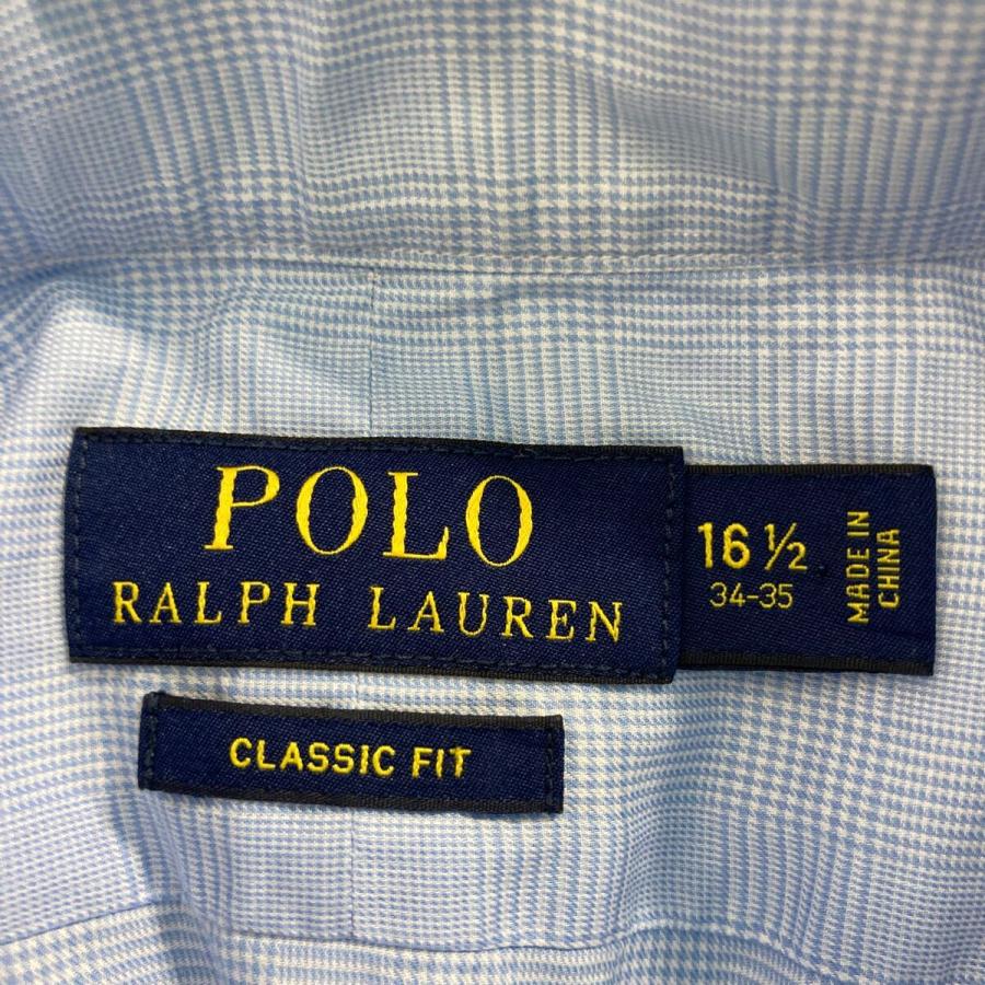 POLO Ralph Lauren 長袖 チェック シャツ L ブルー ラルフ POLO Ralph Lauren 長袖 チェック シャツ L ブルー ラルフ